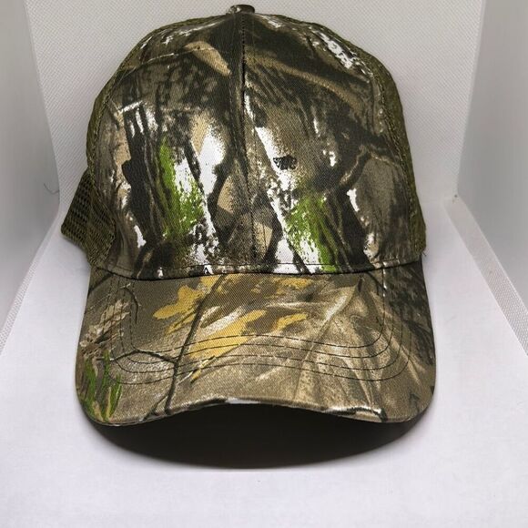 Camo Mesh Back Baseball Cap – Adjustable Fit - Picture 1 of 4